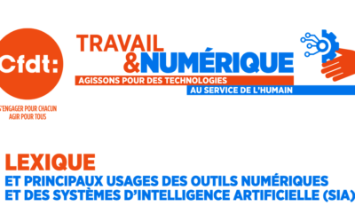 Transition numérique : lexique et principaux usages des outils numériques et des Systèmes d’intelligence artificielle (SIA)